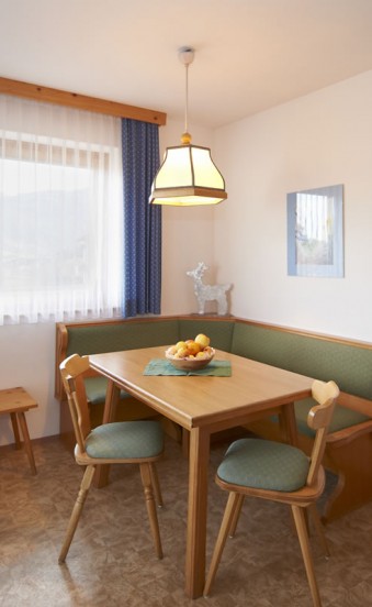 Essecke im Appartements Landhaus Thurner