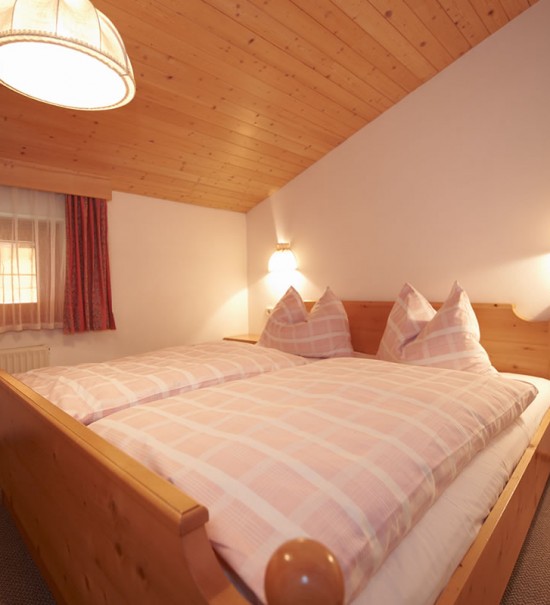 Schlafzimmer des Appartements Typ B