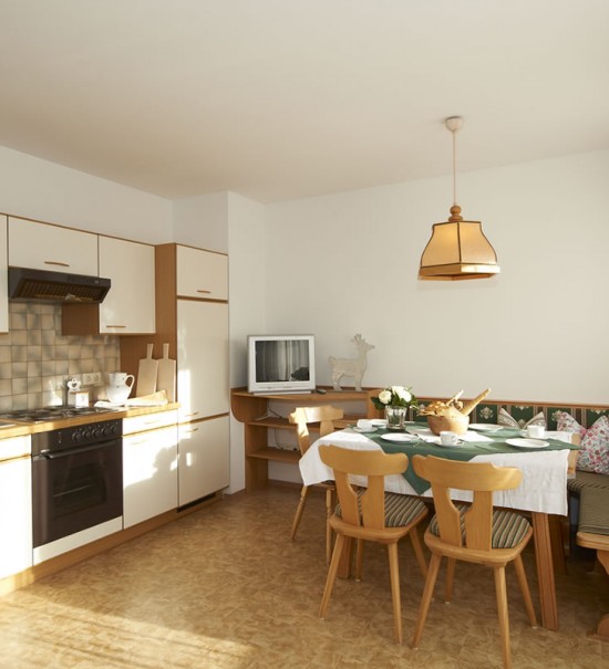 Wohnküche des Appartements Typ D